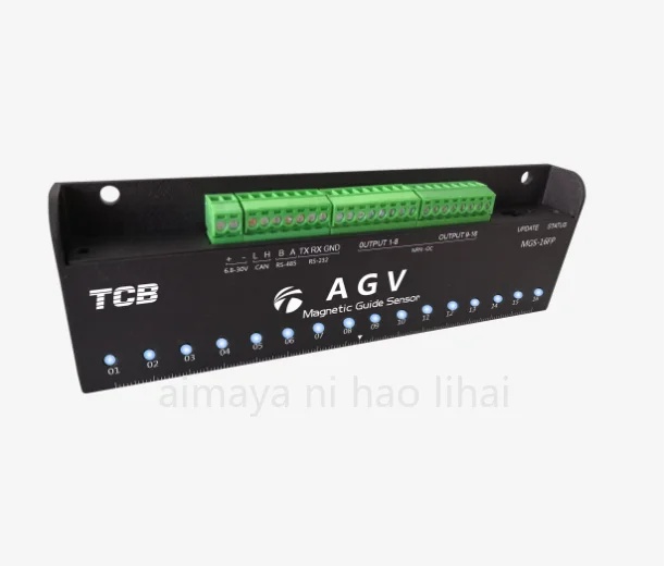 AGV16-bit magnetic navigation sensor MGS-16FP RS232/RS485/CAN/NPN-OC switching quantity IO