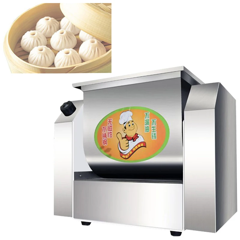 Полностью автоматический тестомес, коммерческий, 25 кг, 5 кг, 12,5 кг, смеситель для муки из утолщенной нержавеющей стали, тестомес 3 кг, 5 кг, 7 кг, 10 кг