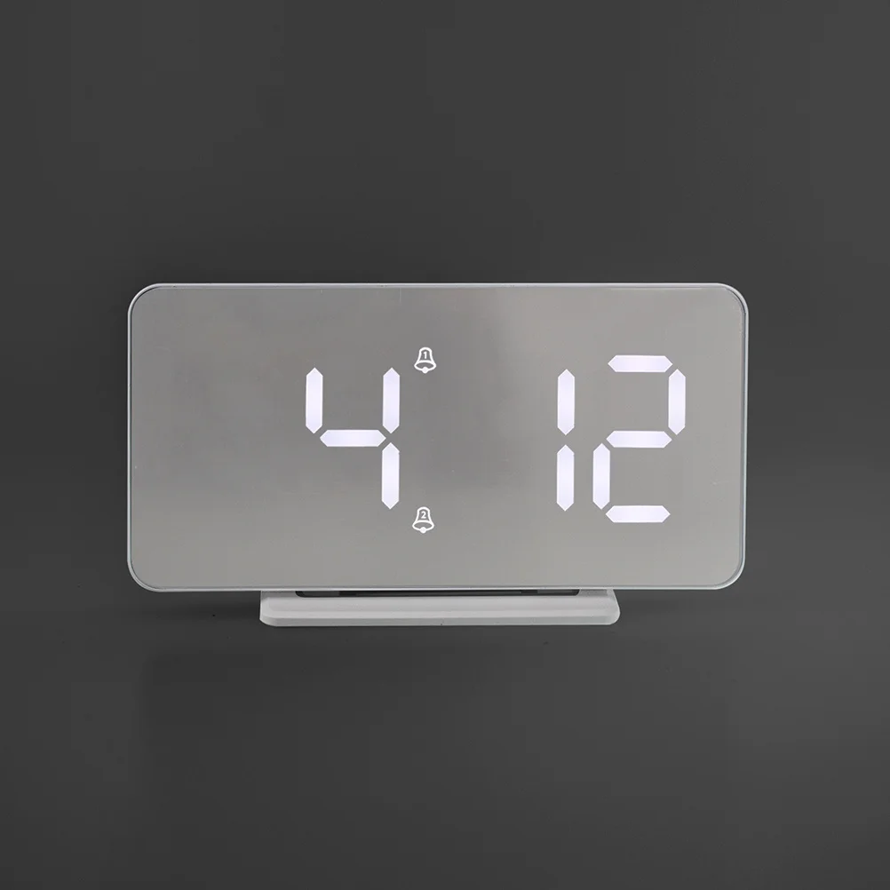 

Digital Alarm Clock Led Display Automatic Brightness Temperature Nightlight Snooze Function Modern Minimalist Design For