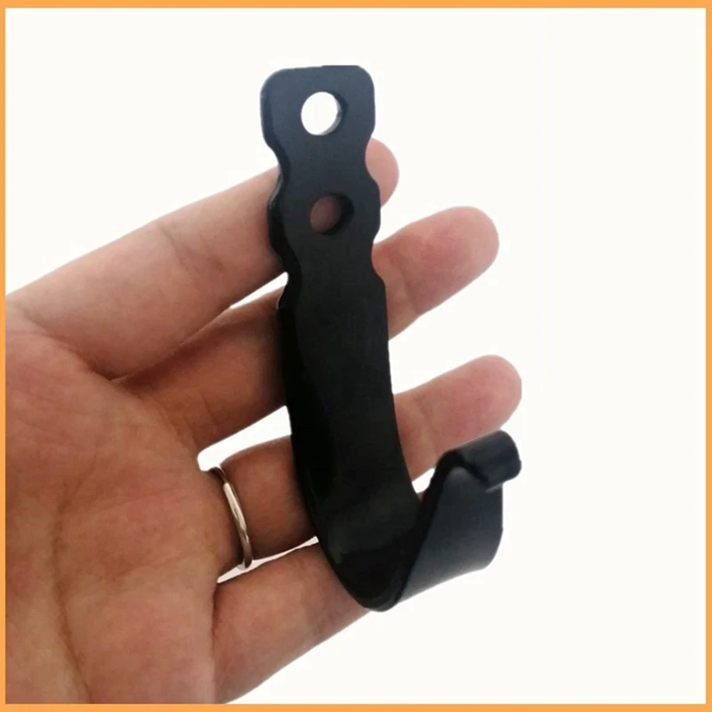 Dekorasi rumah pertanian pemasangan dinding (5 pak), kait dinding besi cetak abwr-cor) untuk di belakang mantel pintu, tas atau pot di dapur