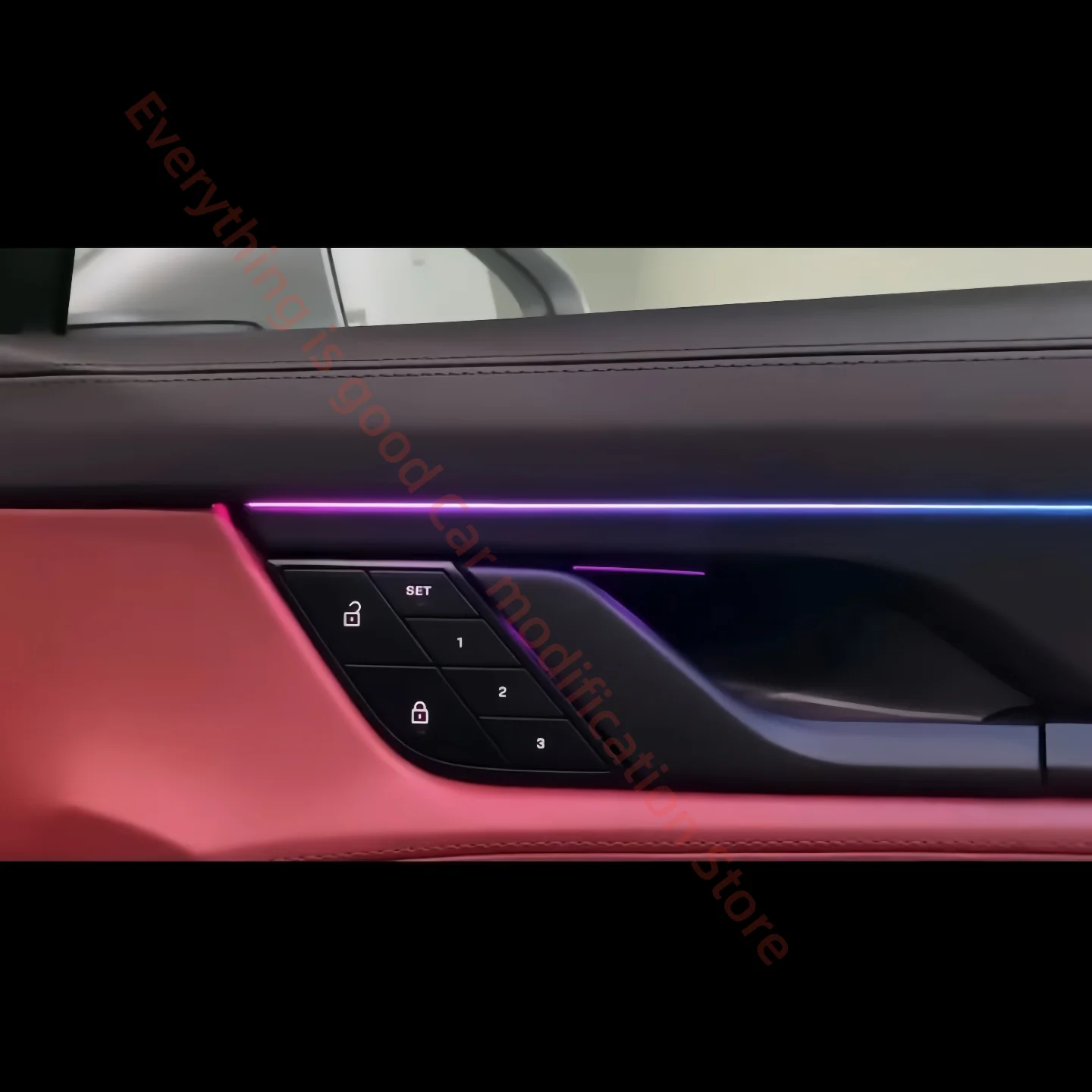 Ambientelicht für Porsche Taycan 2019-2024 LED-Atmosphärenlampe Zubehör Auto-Innenbeleuchtung Upgrade Auto-Bildschirm & App-Steuerung