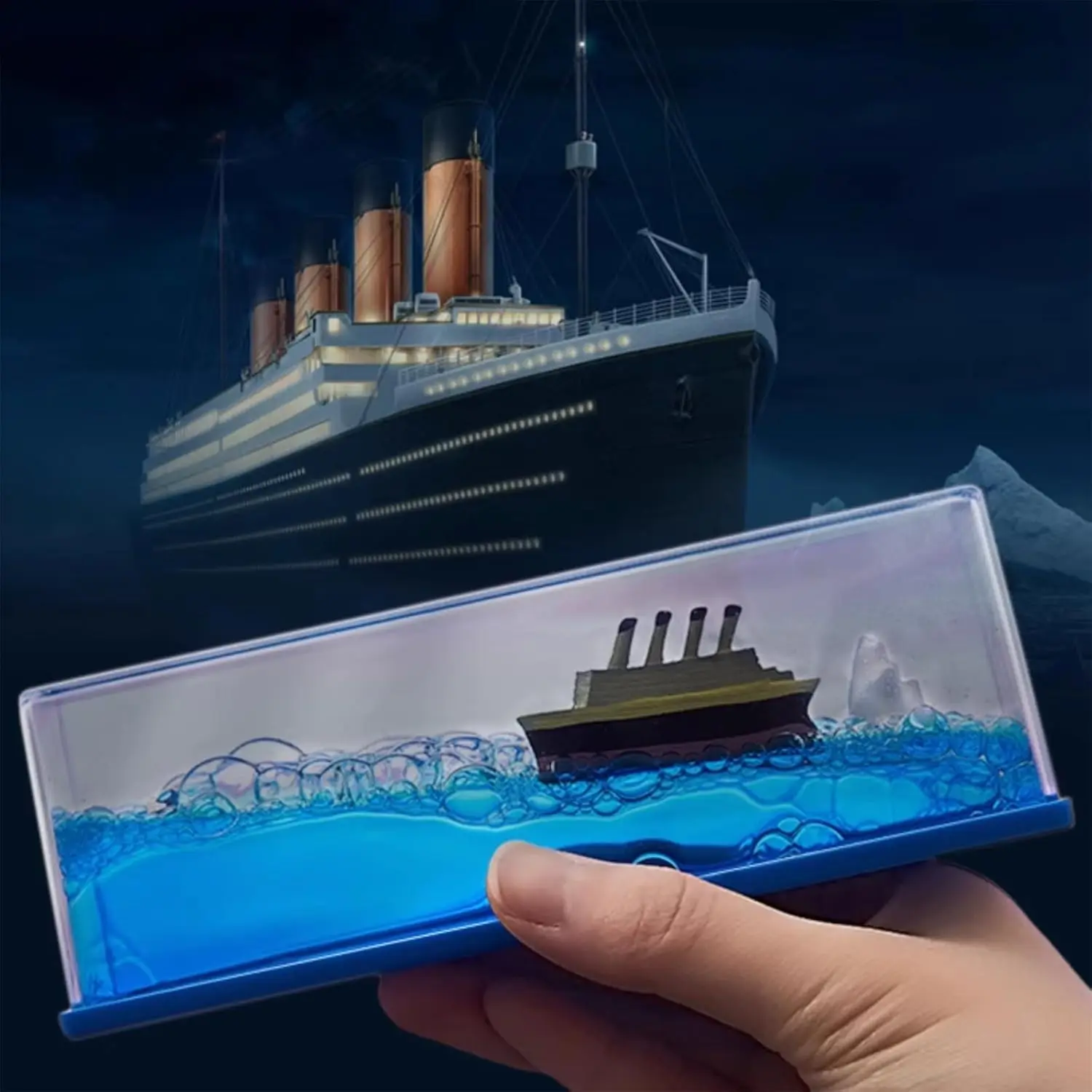 Cruise Schiff Flüssigkeiten Driften Flasche Titanic Flüssigkeit Sanduhr Kreative Schiff Schwimm Boot In Flüssigkeit Miniatur Boot Cruise Flüssigkeit – Detail 8
