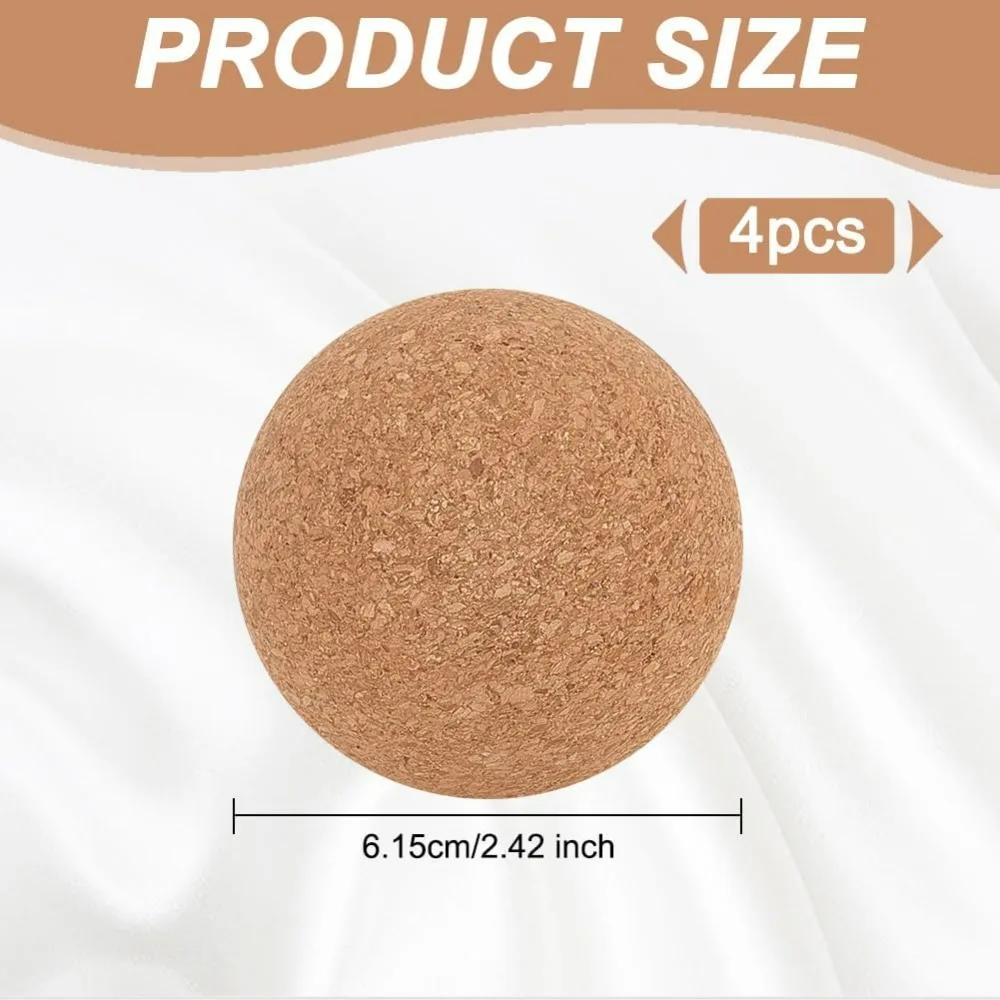 2.4 Inch Wooden Ball Stopper Wine Cork Ball Wooden Cork Ball Stopper BurlyWood Decanter Stopper Replacement Ball Wooden Glass #2