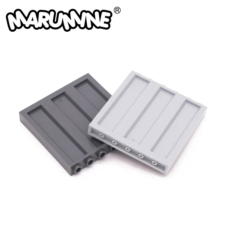 Marumine 23405 Panel 1x6x5 Corrugated Girder 5PCS Military Build Block Wall MOC Bricks City House Parts Compatible Accessories