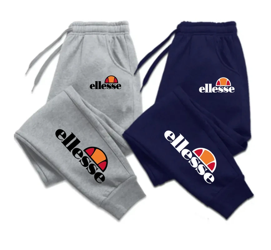 Ellesse-Pantalones deportivos para hombre, pantalón informal de estilo Harajuku, hip-hop, primavera y otoño, novedad de 2023