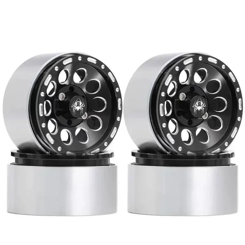 

4Pcs Aluminum Classic 1.9 Beadlock Wheels Rim for 1/10 RC Car Crawler Axial SCX10 TRX4 Bronco MST CFX 86100 YK4102 TF2