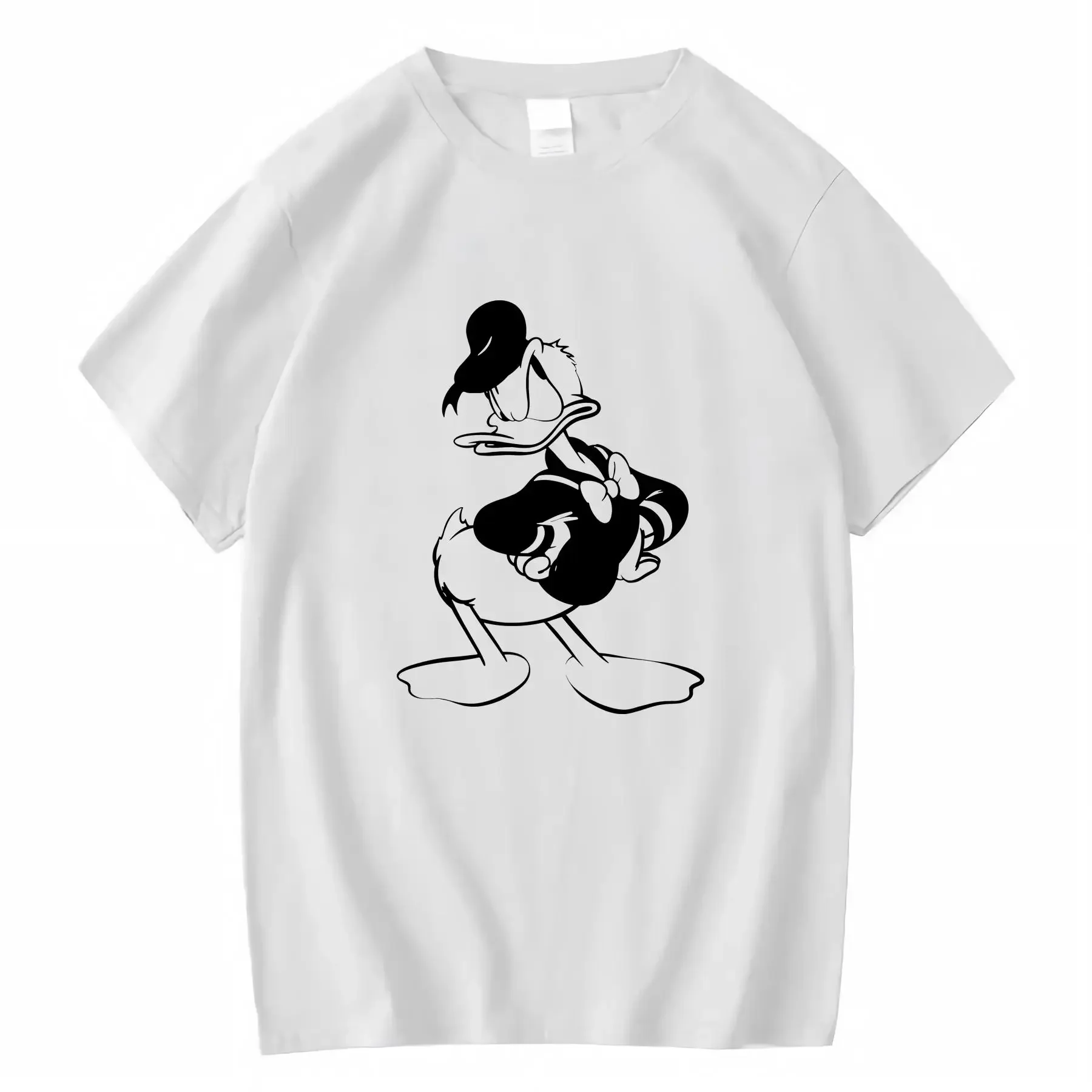 

Disney Women's Donald Duck T shirt 100 Cotton Crew Neck Suitable for All Seasons Ages vintage Washed Unisex fashion Versatile