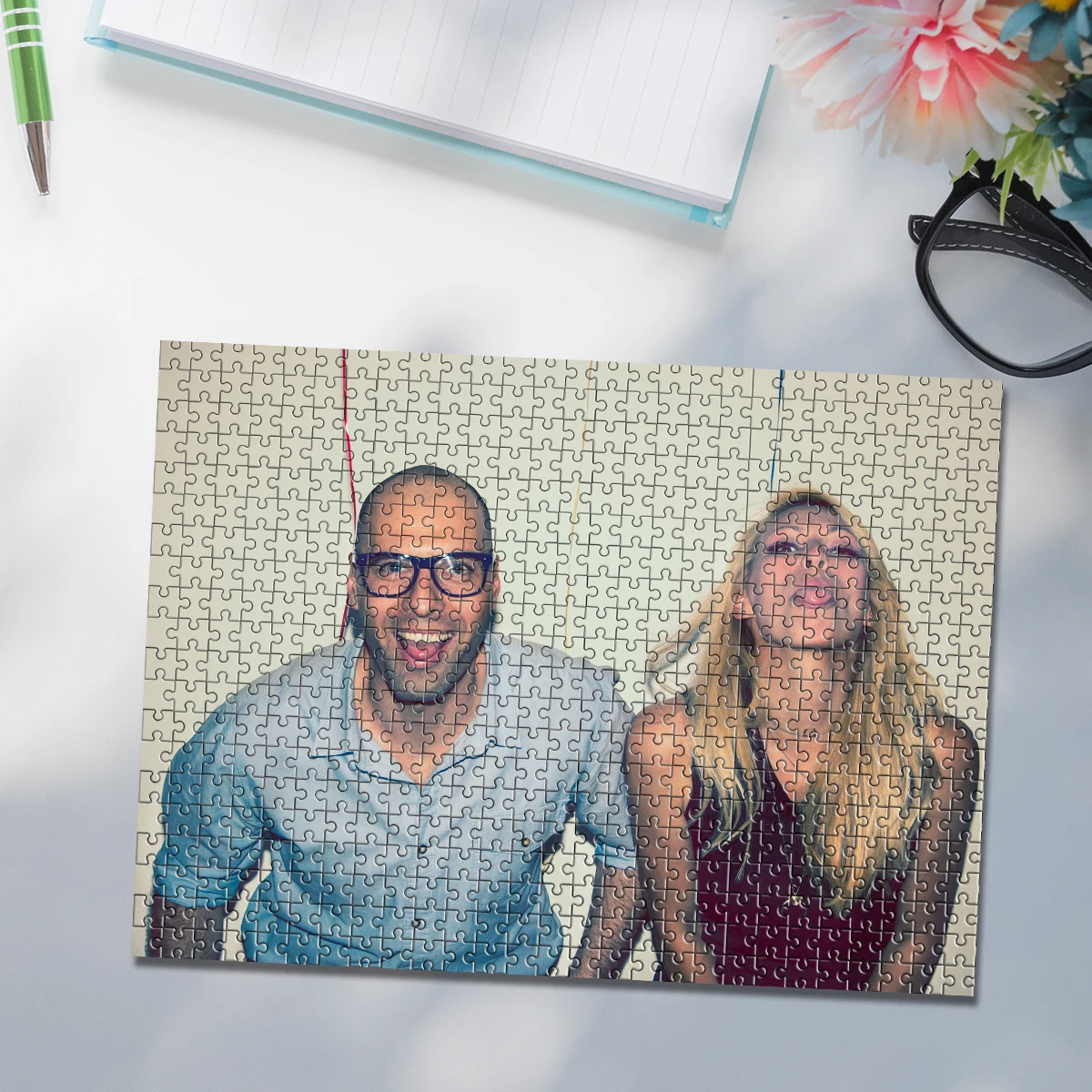 35/300/500/1000pcs Personalized Custom Photo Puzzle couple photos for Dad Grandmother Grandad Godmother