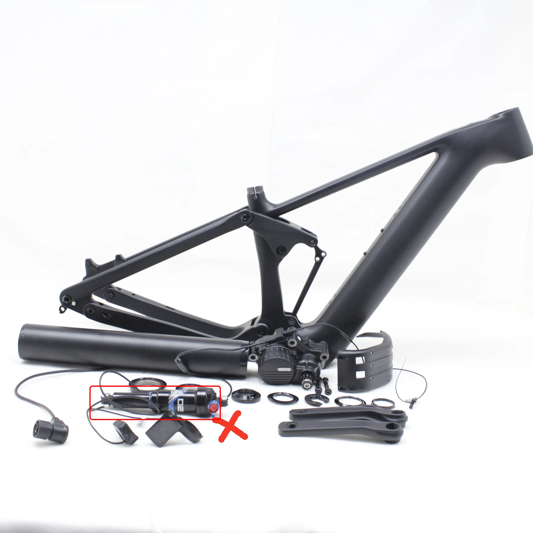 Nuovo CEF50 Mountain Bike Full Carbon fiber Full Suspension freno a disco assistenza elettrica telaio della bicicletta MTB 29er