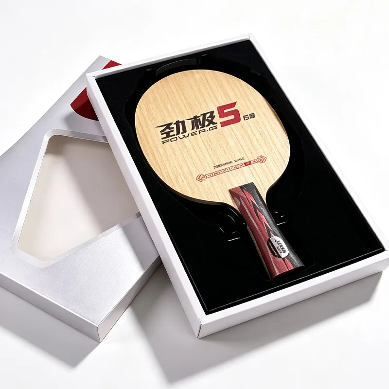 DHS POWER G5 PG5 Table Tennis Blade 5 Wood 2 Carbon Ping Pong Base Board with Original Box