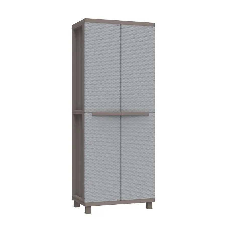 Jrattan 368, Armario de 2 Puertas con 1 Estante Interno y 4 Estantes, 68 x 37.5 x 170 cm