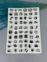 2024 New Commonly used in daily life stamp Clear Stamps for Scrapbooking Transparent Silicone Rubber DIY Photo Album Decor