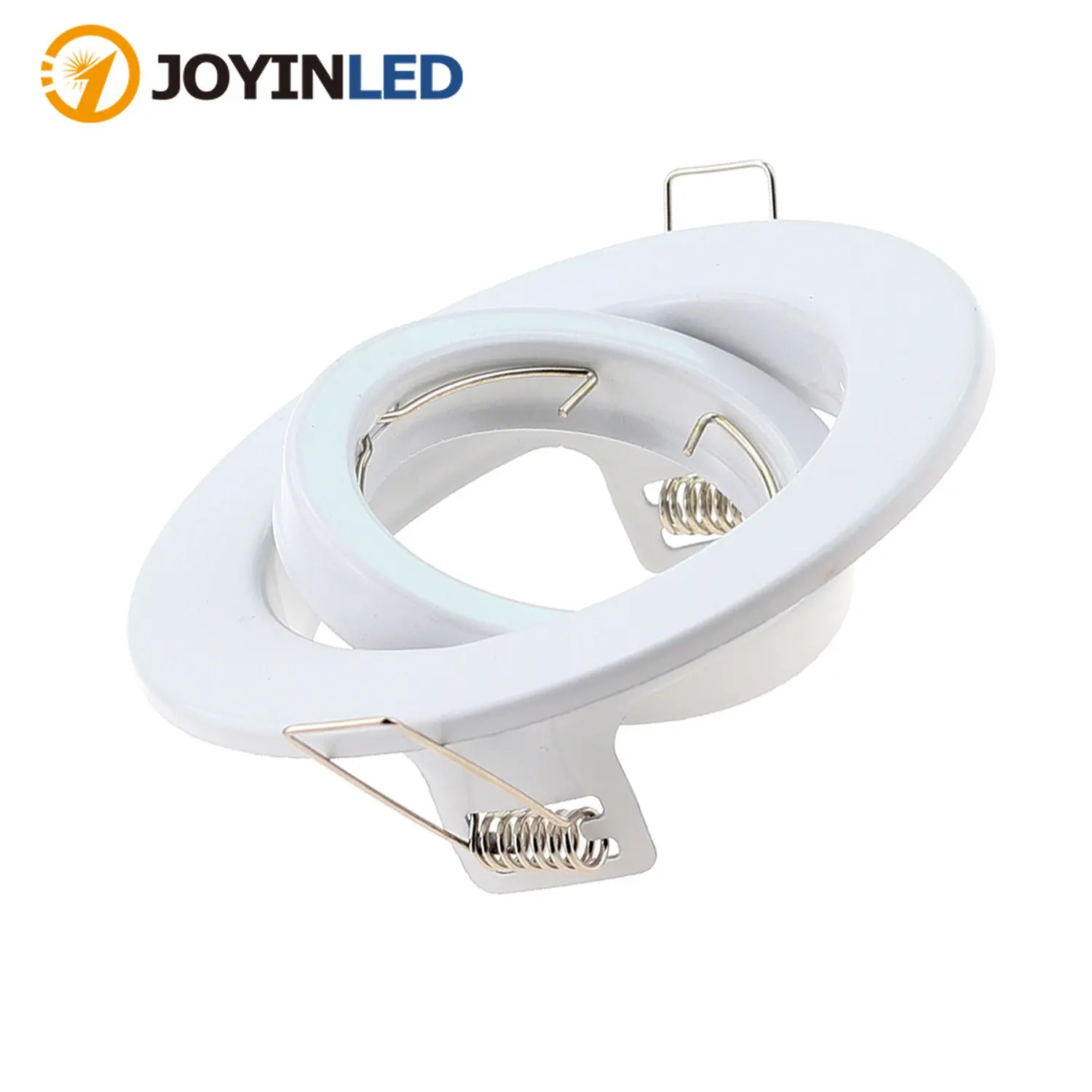 

10pcs Round White LED Recessed Ceiling Light Adjustable Frame MR16 GU10 Bulb Fixture Downlight Holder Fittings for bedroom