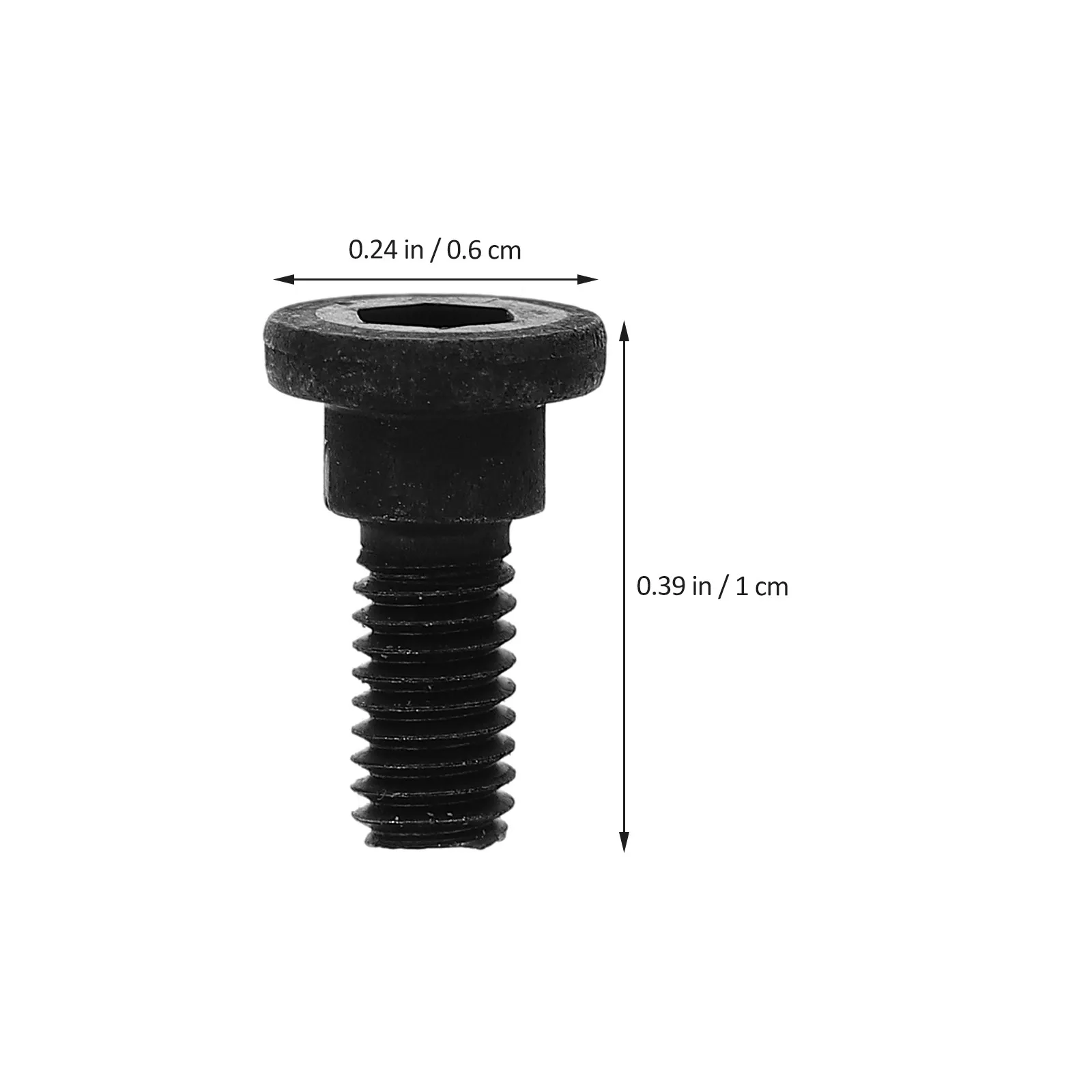 10Pcs M2.5 Black Socket Cap Head Bolts 12.9 Grade Carbon Steel Hex Socket Screws for Bed Frame Office Chair Furniture Repair