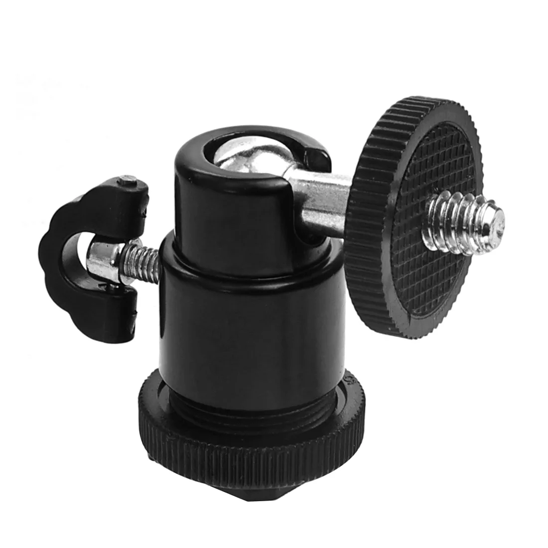 Mini-Metallkugelkopf 360 ° Schwenkbarer Stativ-Kugelkopf mit Cold-Shoe-Halterung, 1/4-Zoll-Schraube, 2,5 kg Tragkraft für DSLR-Kamera, Webcam, Blitz, Vlog-Rig – Detail 39