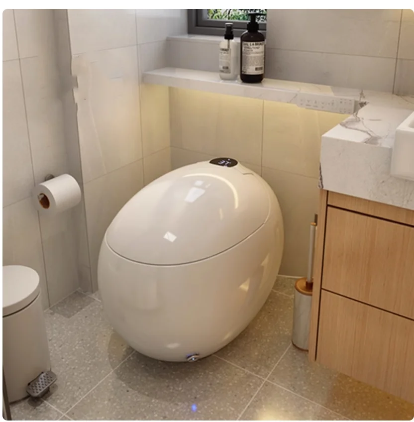 New Sanitary Ware Bath Set One Piece Smart Egg Shape Auto Intelligent Woman Bidet Automatic Toilet