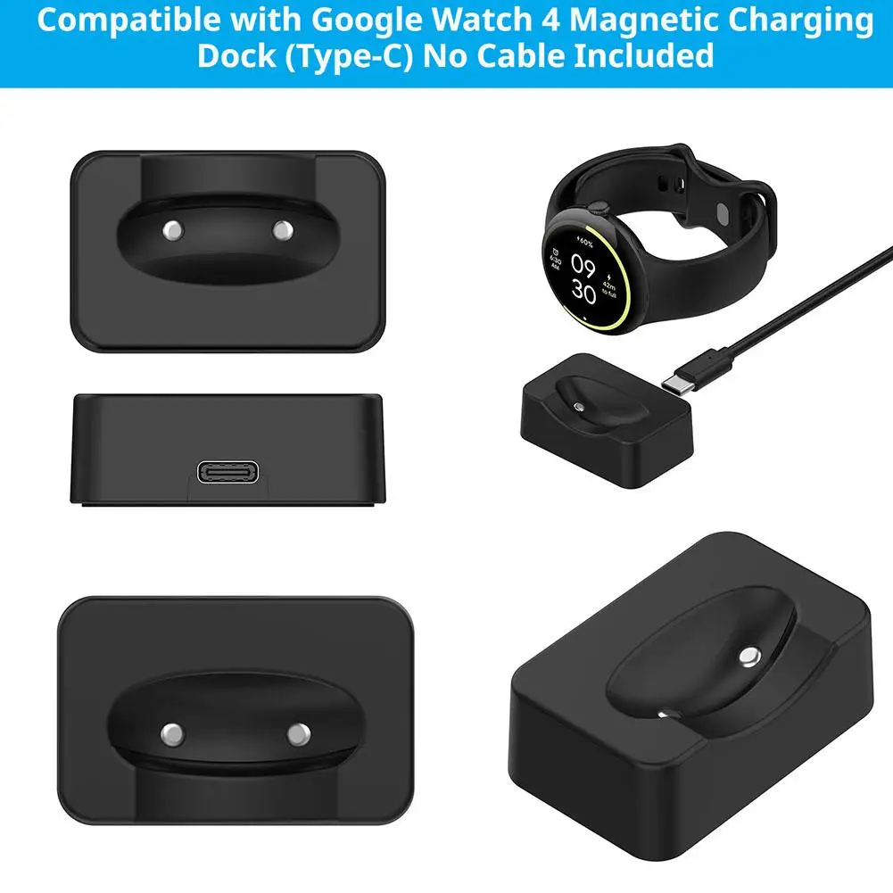 New Mini Portable Magnetic USB C Fast Charger Dock Station For Google Pixel Watch 4 Compact Desktop Travel Accessories