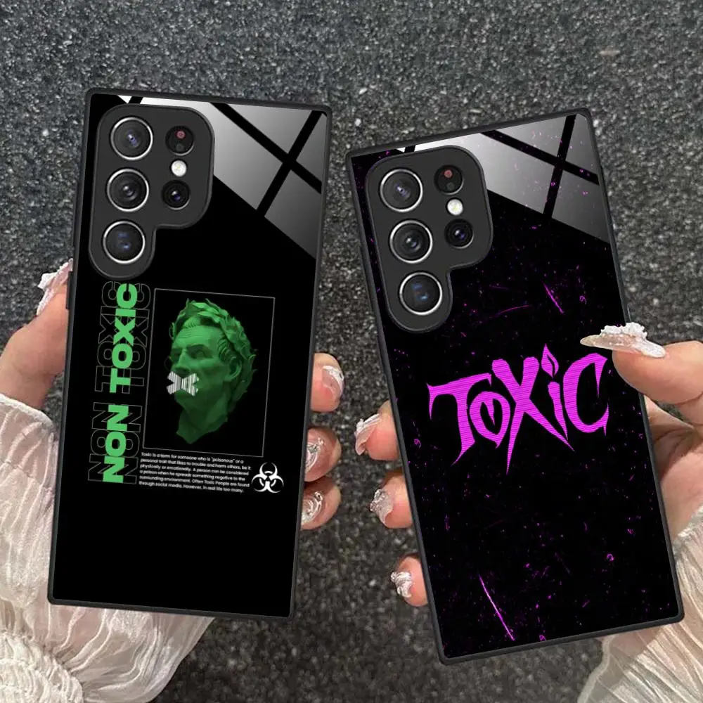 Fashion Toxic Phone Case for Samsung Galaxy A56 55 54 53 52 51 36 35 34 23 16 15 5G Glass Protective Cover