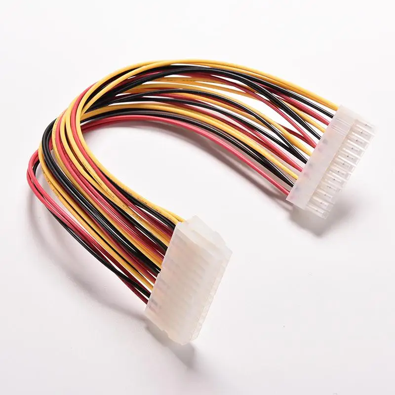 1PC 30CM ATX 24 Pin Male to 24Pin Female Power Supply Extension Cable Internal PC PSU TW Power Lead Connector Wire