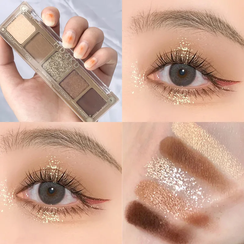 プライベートブランド アイシャドウパレット 長持ち シマー＆シャイン グリッターアイシャドウ メイクアップパレット グリッターアイピグメント