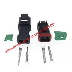 1 Set  Auto DT 2 Pin Deutsch Waterproof  Female Male Automotive Terminal Connector Plug  DT04-2P-E005 DT06-2S-EP06