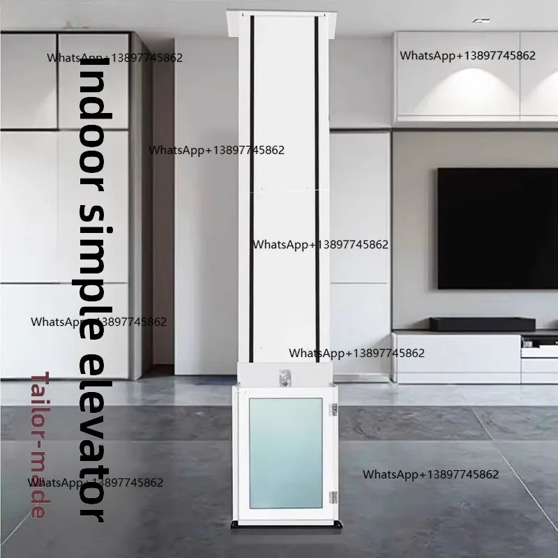 

Peiqi Простой электрический подъемник Грузовой подъемник Заводской склад Гидравлическая подъемная платформа с одной направляющей Маленький H Monorail El