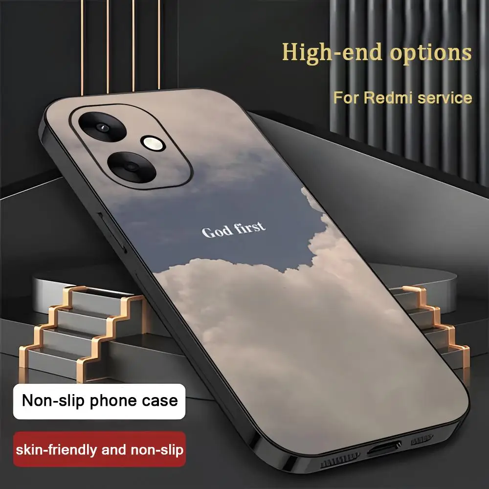 Popular Jesus Christ Art Phone Case For Xiaomi Redmi 14C 13C 12C Note14 13 12 11 10 Pro Plus S Soft Black Phone Cover