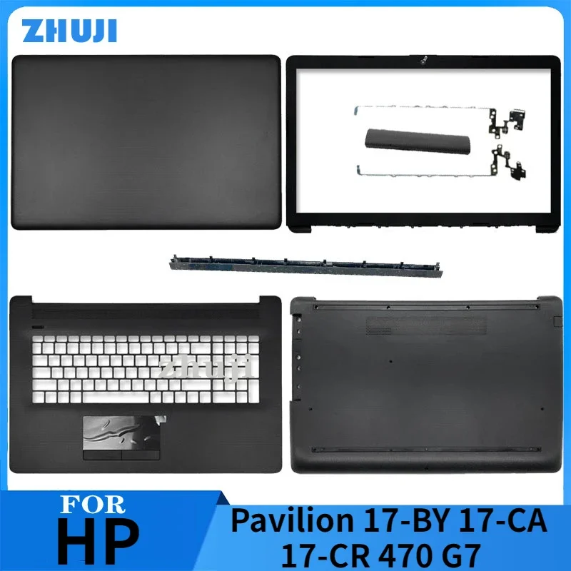 

NEW Palmrest/Front Bezel/Hinges/Bottom Case LCD Back Cover Top case Black For HP Pavilion 17-BY 17-CA 17-CR 470 G7 L22504-001