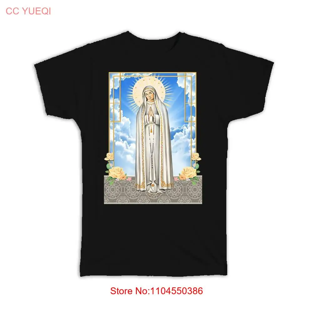 

Our Lady of Fatima T Shirt Catholic Religious Virgin Saint long or short sleeves