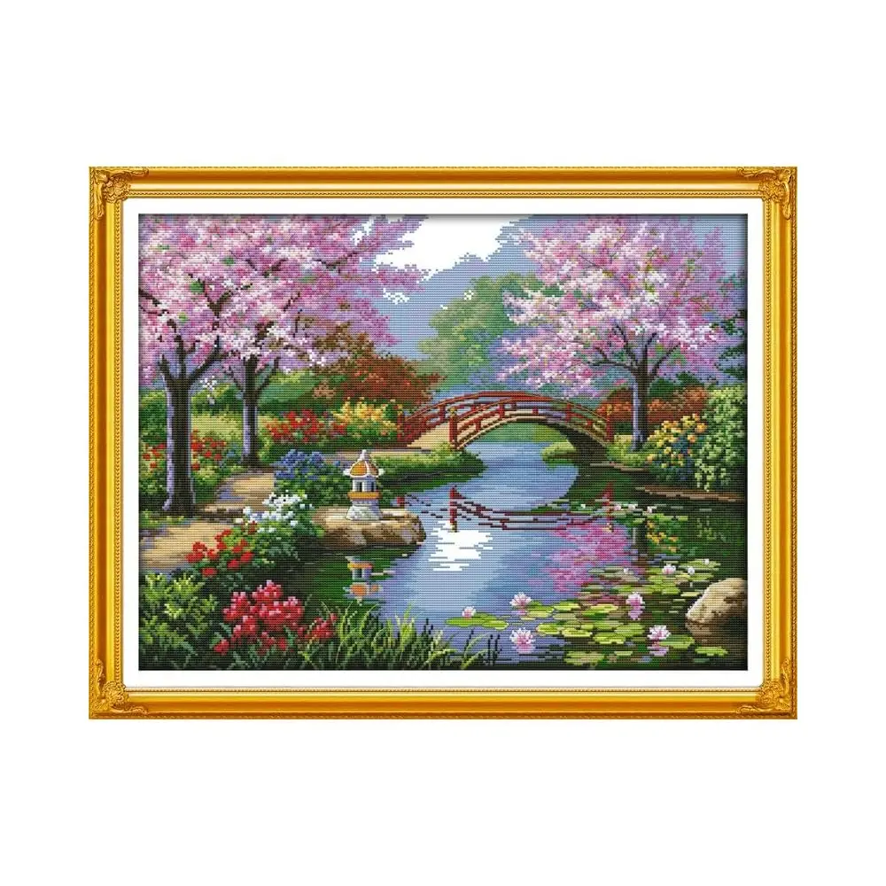 

Наборы для вышивания крестиком с нанесенным рисунком, 14CT, с нитками DMC, карта Древнего мира, 20''×16.5''