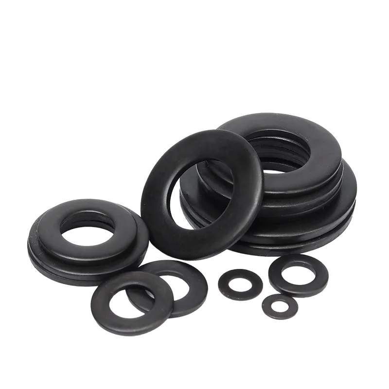 Black Grade 8.8 alloy steel Flat Washer Plain Gasket Pad M2 M2.5 M3 M4 M5 M6 M8 M10 M12 M14 M16 M20 M22 M24 M27 M30 GB97 DIN125