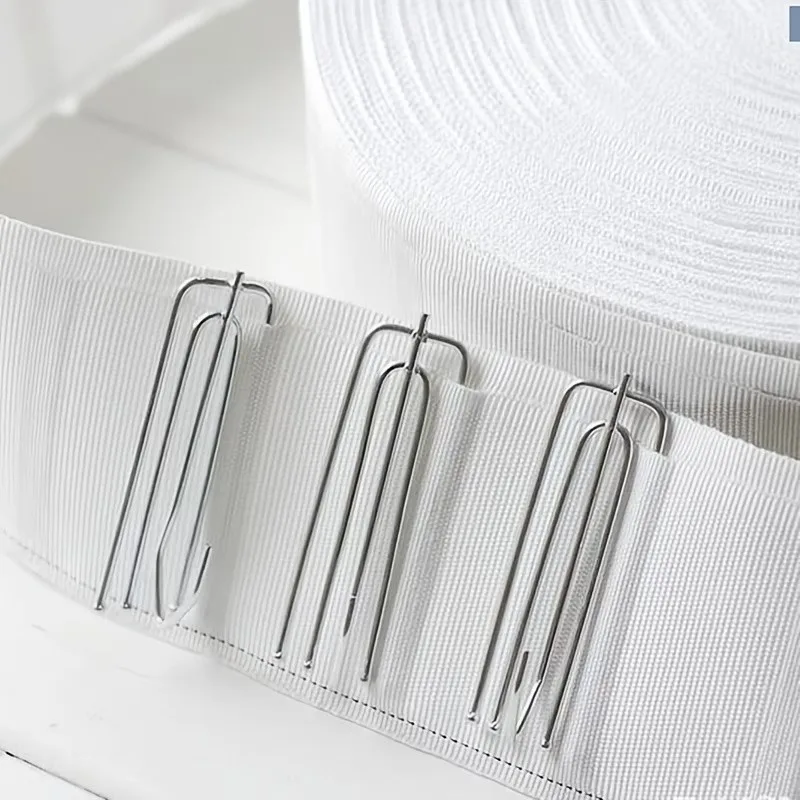 62 pcs Four Prong Curtain Clips, Creates Beautiful Pleats, suitable for Bathroom Window Panel, Four Claw Secure Grip