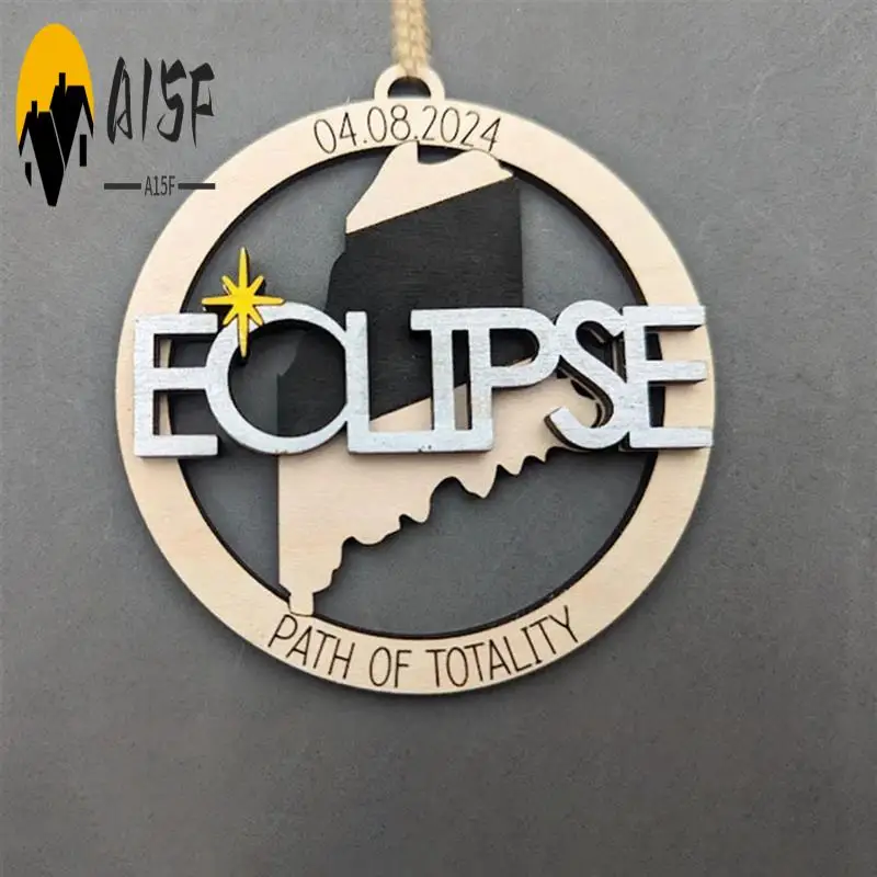 

A15F-Wooden 2024 Solar Eclipse Souvenirs, 2024 Solar Eclipse Party Decorations Supplies, Solar Eclipse Keepsakes