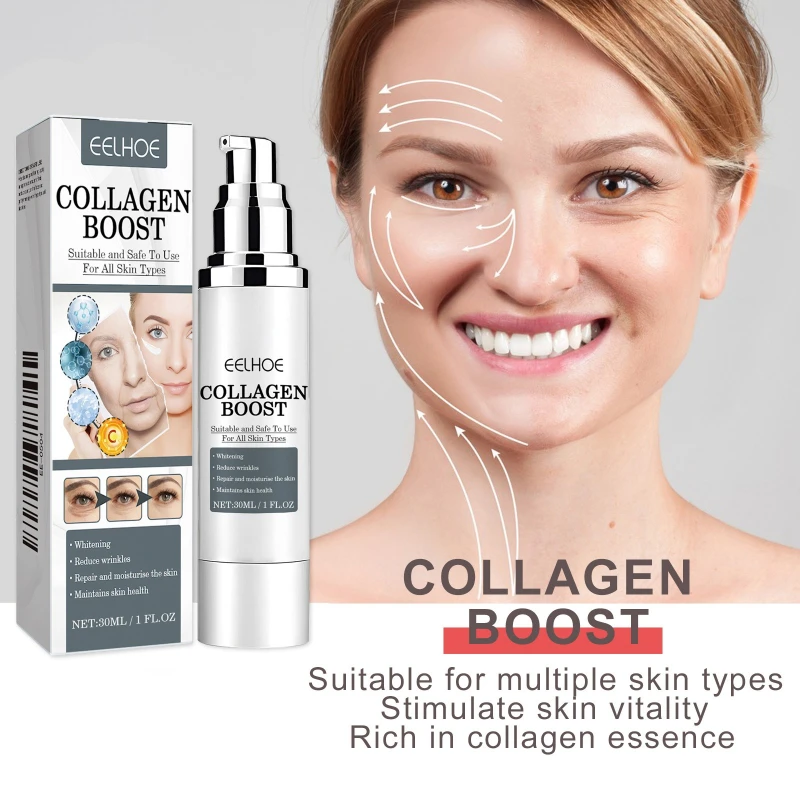 Advanced Collagen Brightening Facial Serum Bleaching Collagen Moisturizing Facial Serum Fade Fine Lines Face Lift Skincare