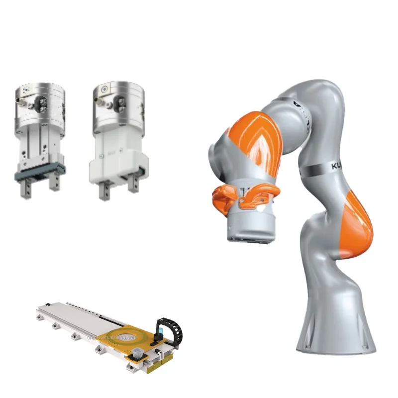 Price Discount Germany KUKA Palletizer LBR iiwa 14 R820 Cobot Robot With CNGBS 7th axis Guide Rail And Gripper For Handling