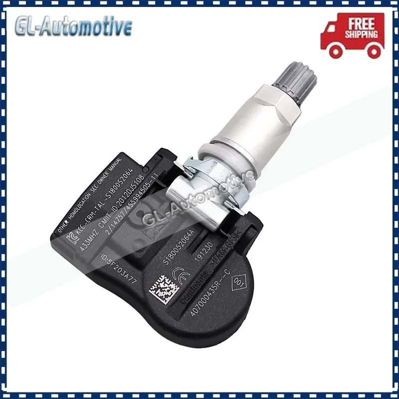 4PCS Tire Pressure Sensor For Renault Fluence Laguna Scenic Megane Zoe 407000435R 407003743R 433HMz