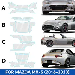 Protection Film For Mazda MX 5 2016 2017 2018 2019 2020 2021 2022 2023 Accessories Car PPF Kit Clear Anti Scratch Transparent