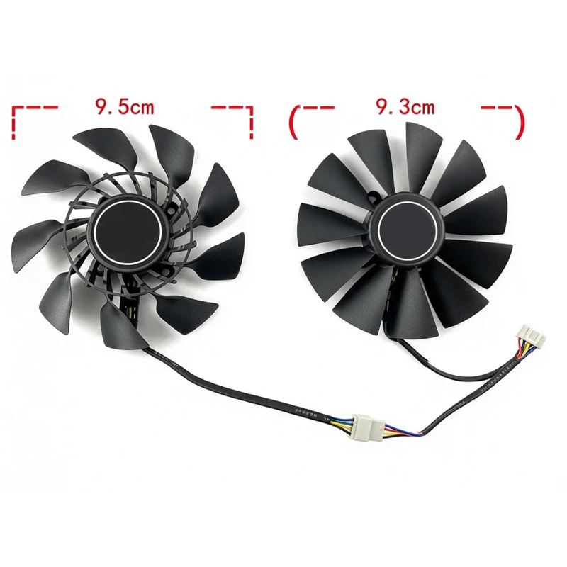 Suitable for ASUS GTX760 780 780ti 970 R9 280 290 390 DirectCU GPU Cooling Fan, fan diameter 95mm, mounting hole pitch 28mm