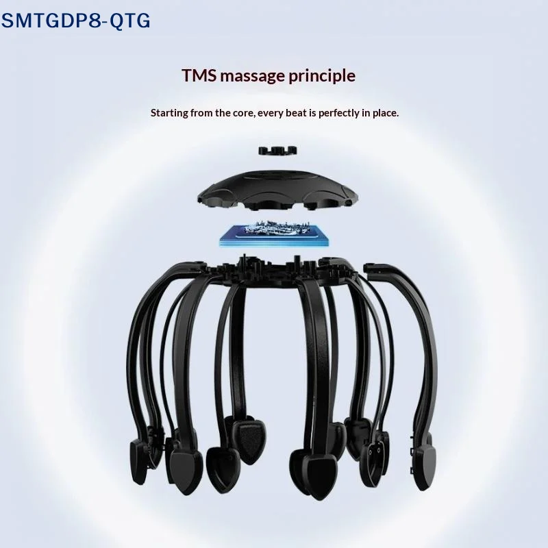 Hot Electric Scalp Massager Head Massage Machine Intelligent Vibrating Stress Relax With 5 Modes 360 Degree Hair Massager