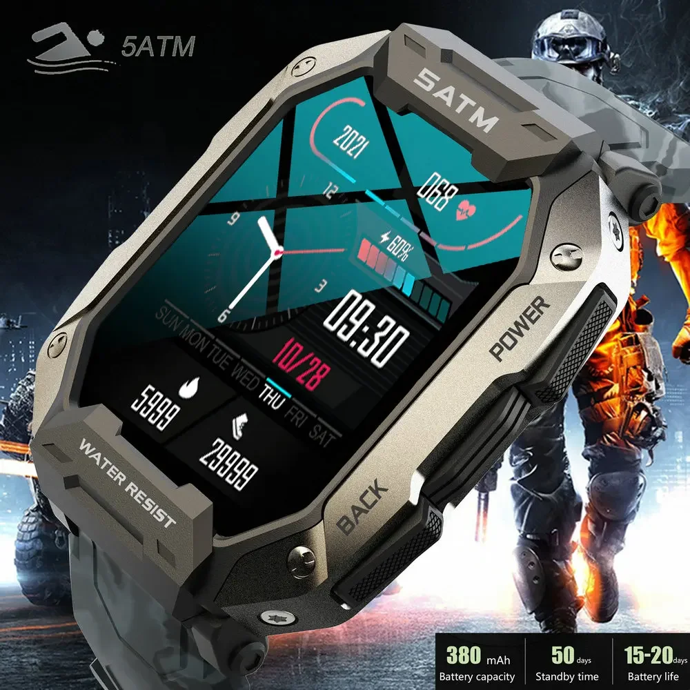 

3ATM Плавать Спорт Smart Watch Мужчины smartwatch 50 м глубина IP68 водонепроницаемый фитнес Часы Человек Bluetooth Для Android ios smartwatch Мужчины