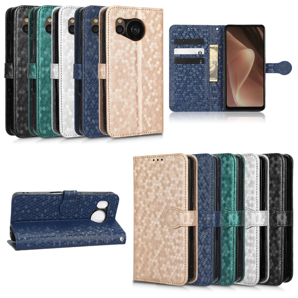 For Sharp Aquos Sense 7 Plus Case Luxury Leather Flip Wallet Phone Case For Sharp Aquos Sense 7 Case Stand Function Card Holder