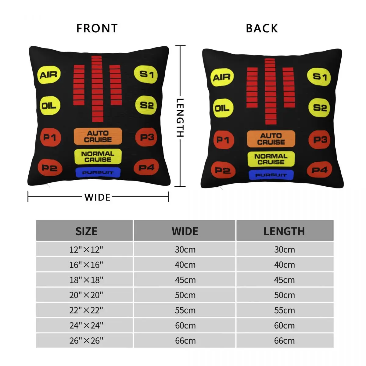 Kitt Voice Box Knight Rider Square Pillowcase Pillow Cover Cushion Zip Decorative Comfort Throw Pillow for Home Bedroom