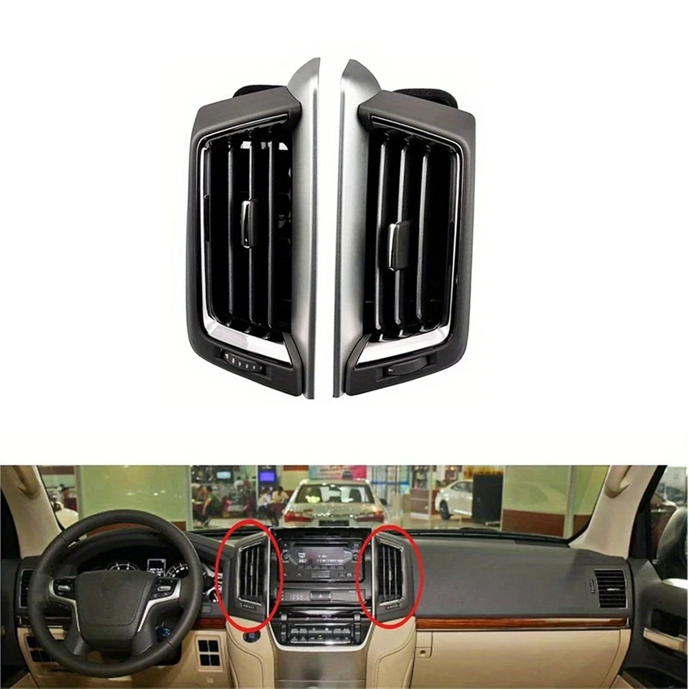 【Price Drop !!】 For Toyota Land Cruiser 200 LC200 16-20 A/C Dash Air Vent Assembly Center Vents Console Outlet Insert Frame Car