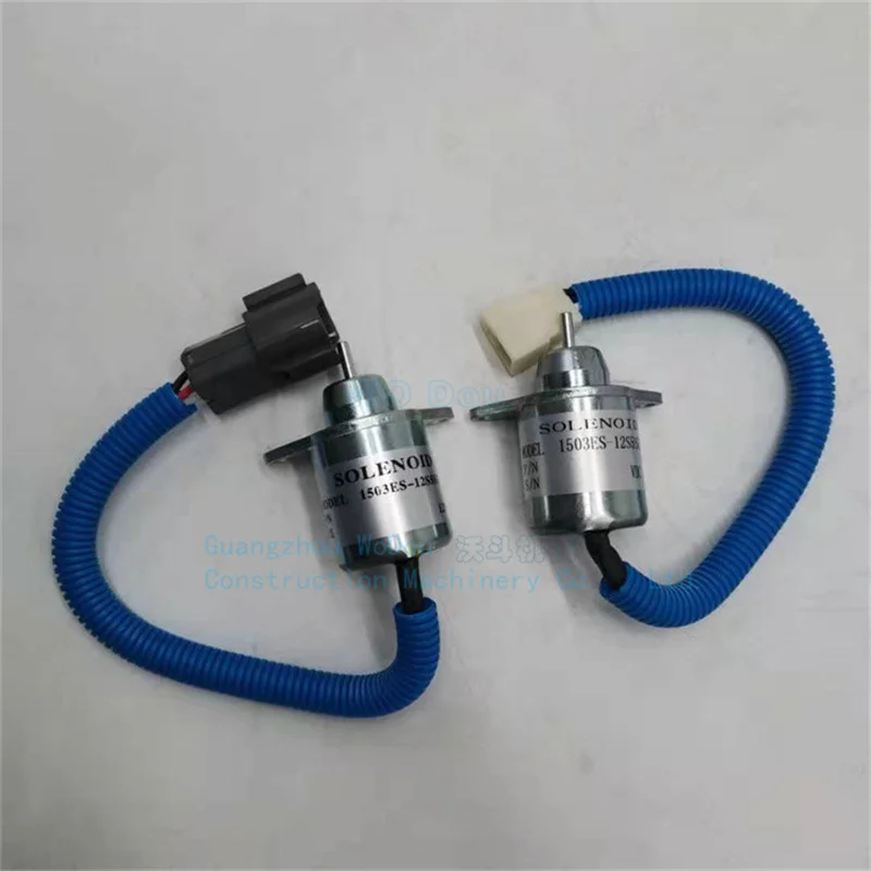 Excavator accessories flameout switch Yanmar engine 4TNV94 98 flameout solenoid valve Doosan 60 Hyundai 60