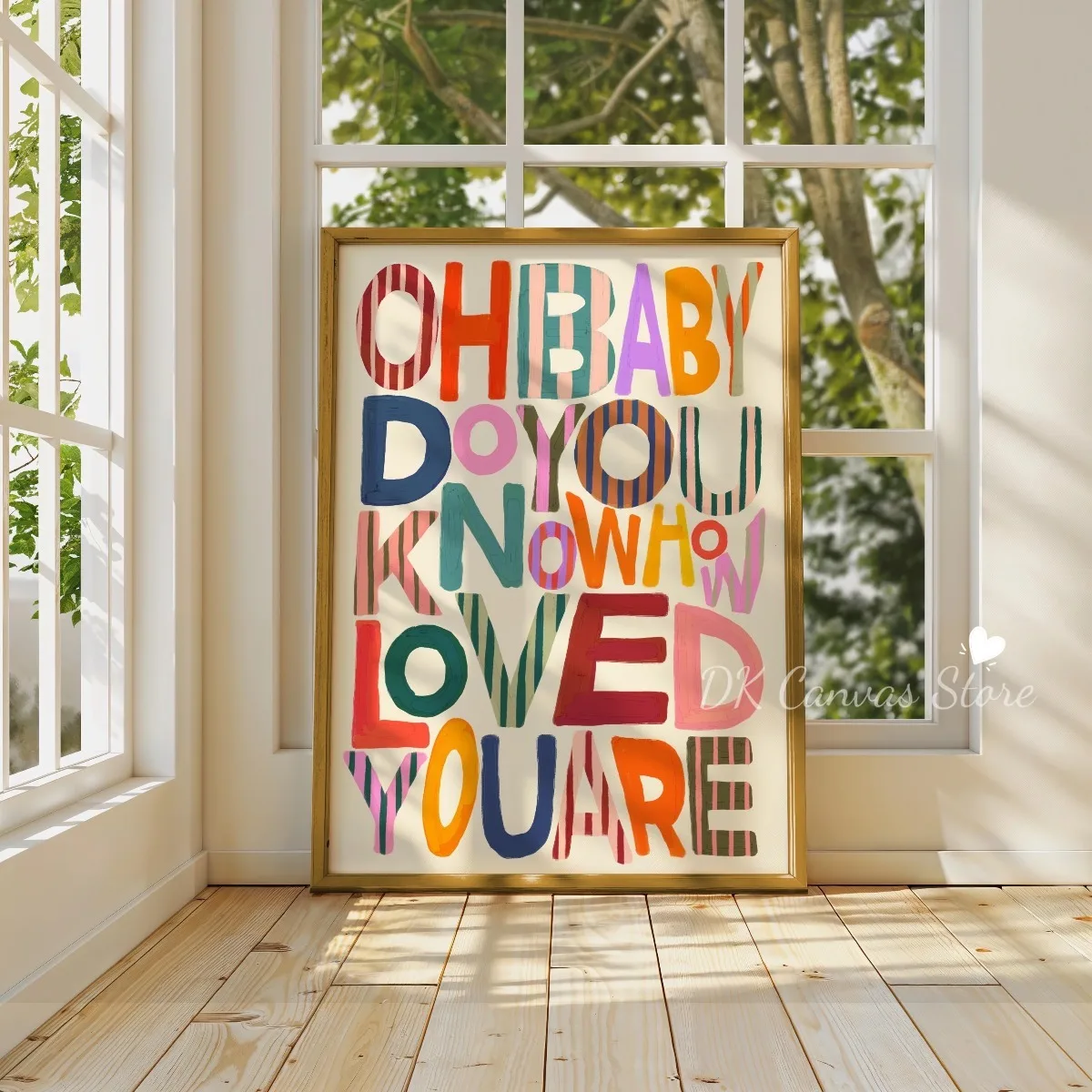 "الفتيات فقط أريد أن تتمتع" الإيجابية إقتباس قماش طباعة المشارك الرجعية الطباعة الحد الأدنى الفن يطبع غرفة المعيشة ديكور المنزل #4