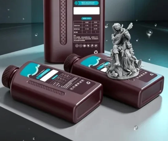 High Strength Water‑Washable ABS‑Like UV Photopolymer Resin,LCD 3Consumables,Suitable for Longer Light‑Curing 3D Printers