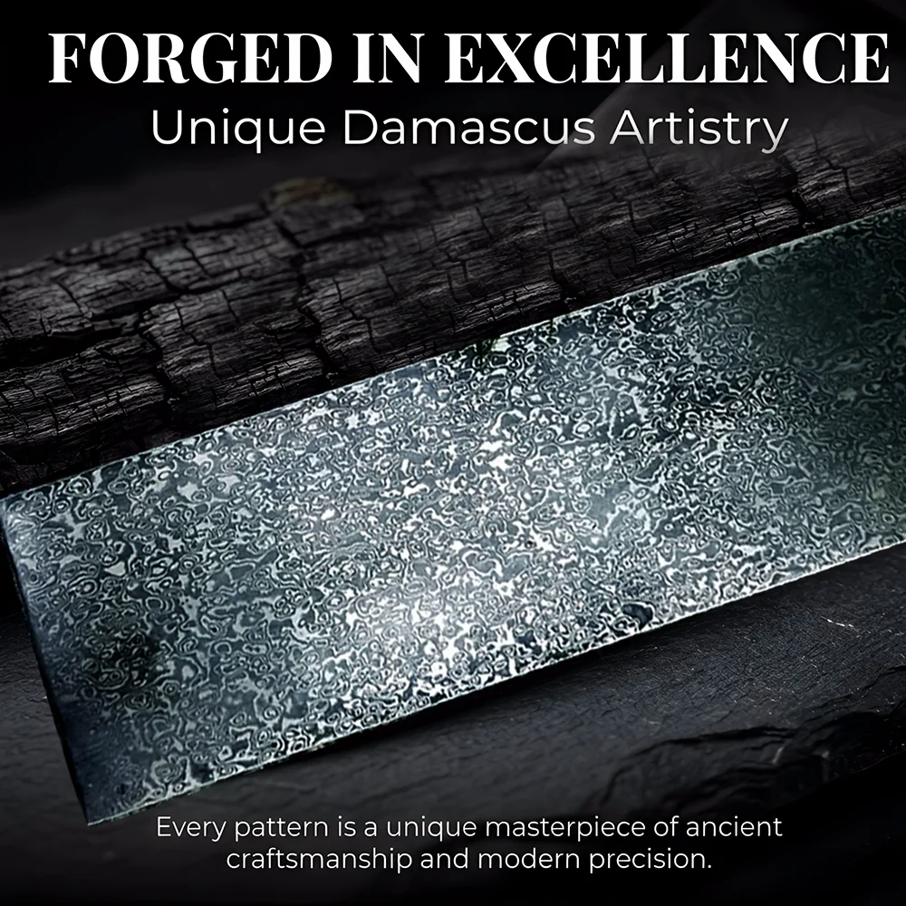 Knife Blade Blank Damascus Steel Forged - شفرة سكين فارغة من فولاذ دمشق