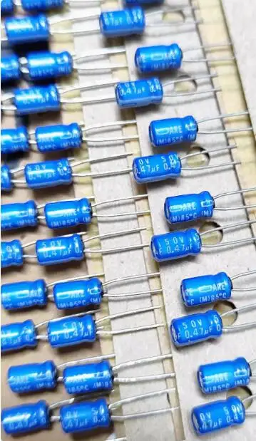 30pcs/lot Original Japanese 50V 0.47UF NIPPON ARE Blue Robe Audio Electrolytic Capacitor 4X7 free shipping