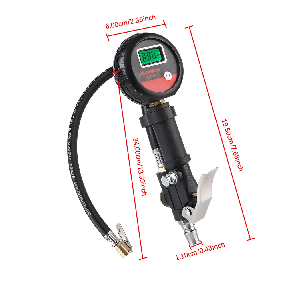 LCD Digital Tyre Tester for Car Truck Vehicle Motorcycle Auto Tire Pressure Gauge High Precision Monitor System Test Accessories