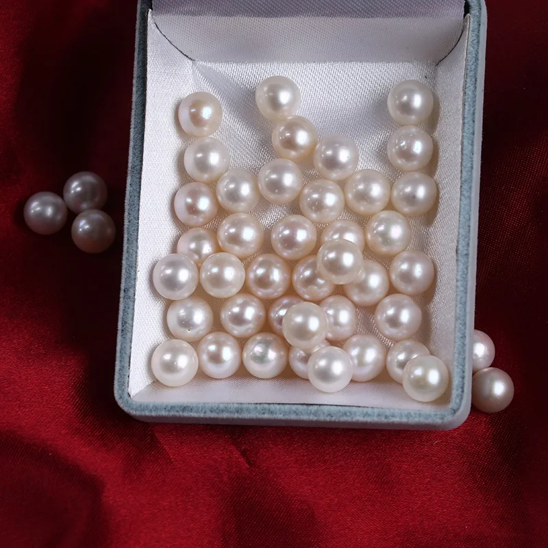 

8-8.5mm white Akoya pearl AAA round real natural loose beads